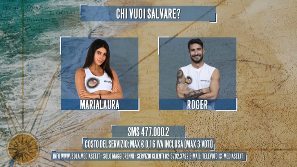 L'Isola dei Famosi, sondaggio televoto