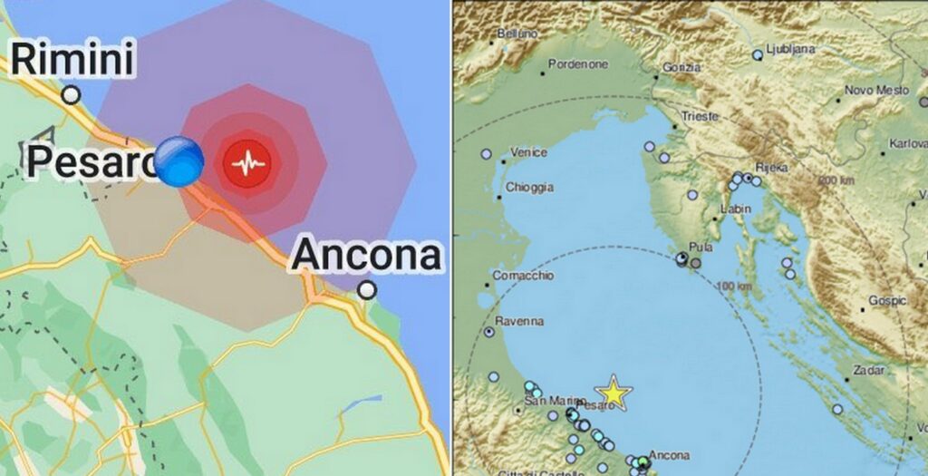 Terremoto Marche 20 novembre 2022