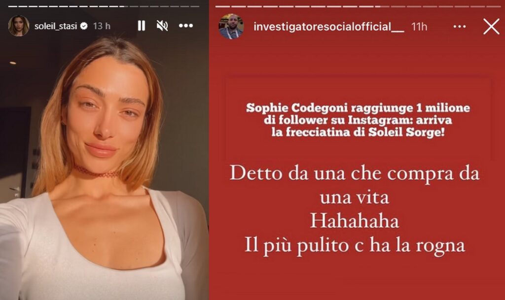 Investigatore Social contro Soleil Sorge 2