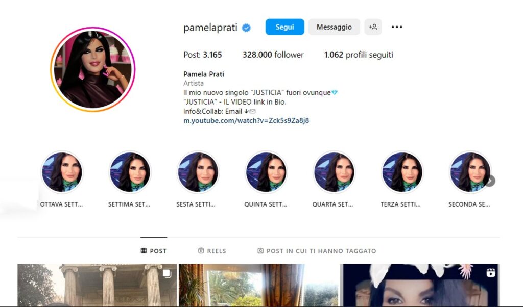 Pamela Prati, la sua foto profilo scatena lo sfottò