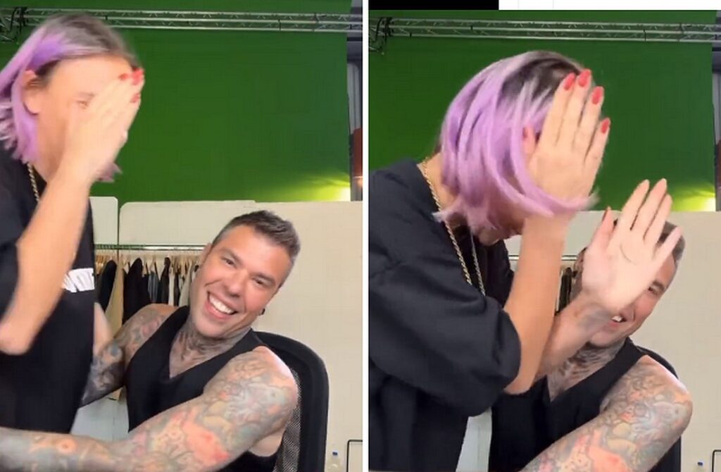 Fedez e la sua assistente Eleonora