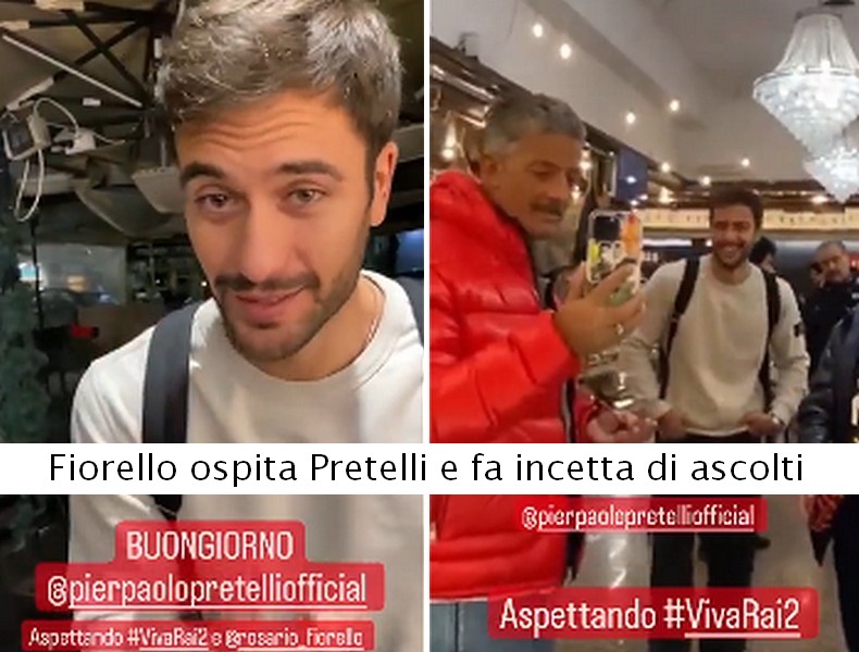 Fiorello ospita Pierpaolo Pretelli e fa incetta di ascolti