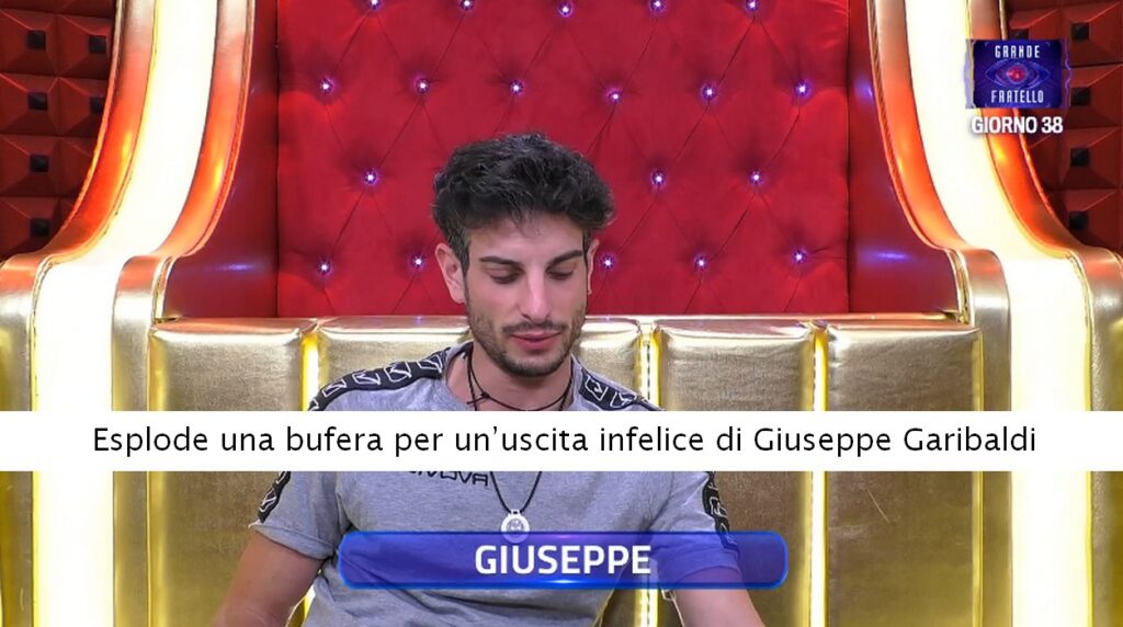 Grande Fratello. Esplode una bufera per un’uscita infelice di Giuseppe Garibaldi