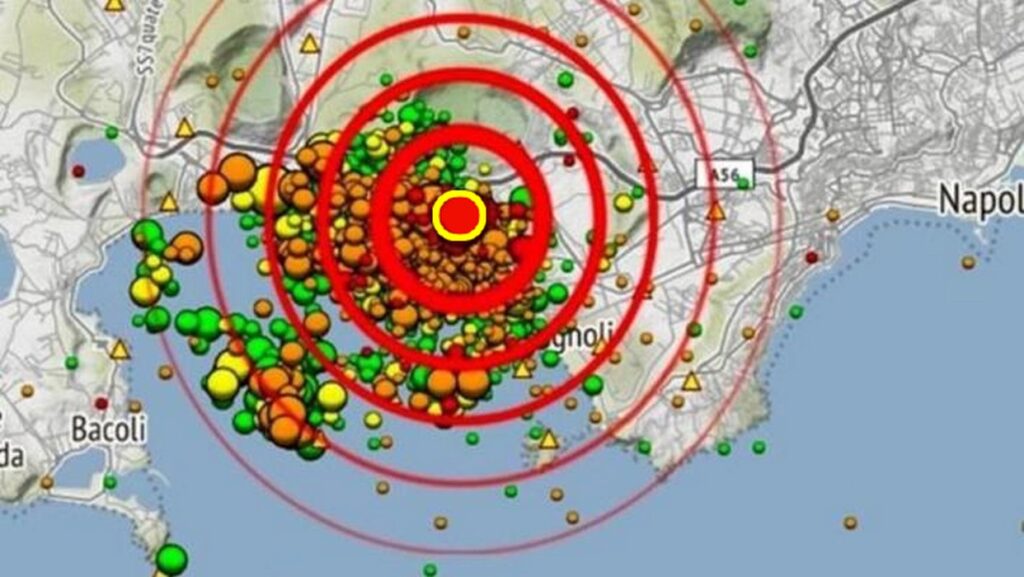 Napoli nuova scossa di terremoto del 02 ottobre 2023