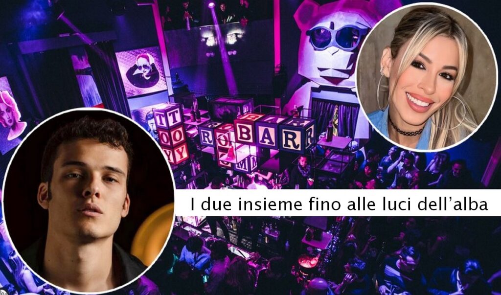 Oriana Marzoli ed Edoardo Donnamaria insieme in discoteca a Roma