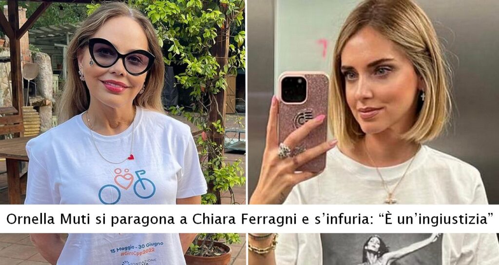 Ornella Muti si paragona a Chiara Ferragni