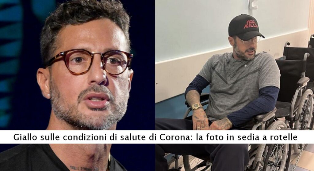 Corona sulla sedia a rotelle