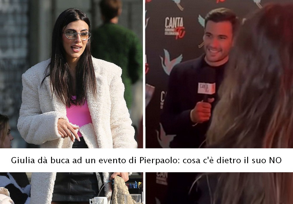 Giulia Salemi dà buca ad un evento di Pierpaolo