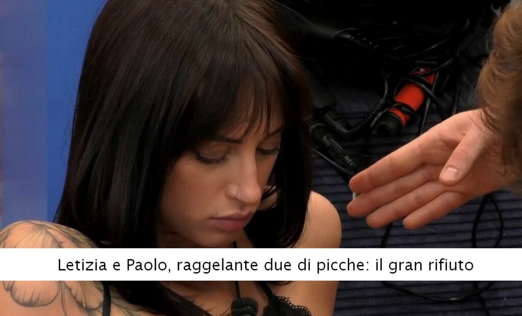 Letizia Petris e il due di picche a Paolo Masella