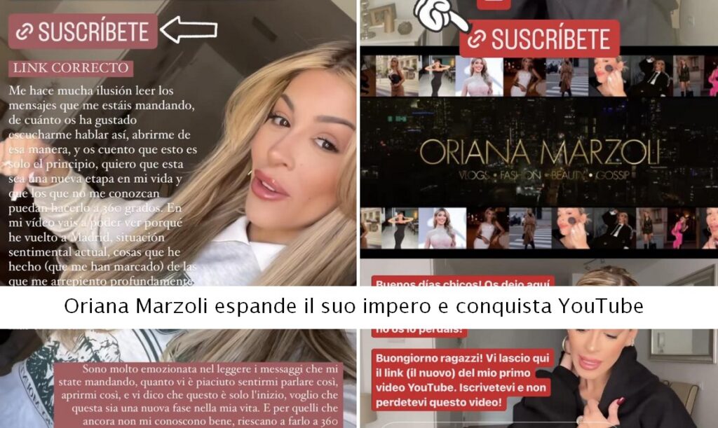 Oriana Marzoli espande il suo impero e conquista YouTube