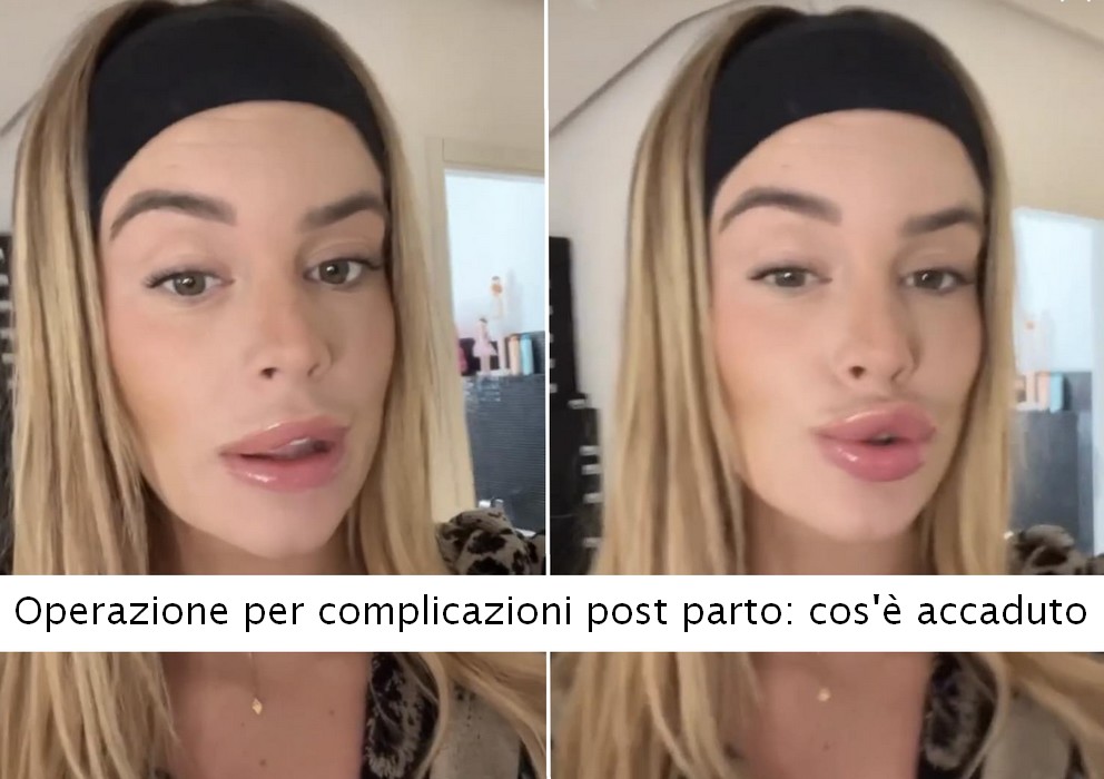 Sophie Codegoni, operazione improvvisa per complicazioni post parto