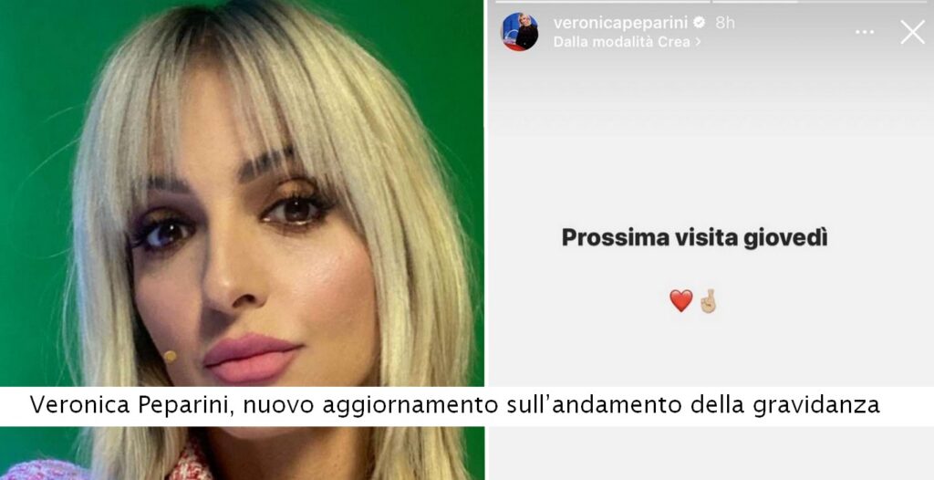 Veronica Peparini, nuovo aggiornamento sull’andamento della gravidanza