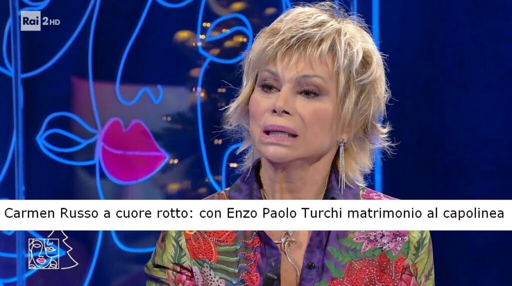 Carmen Russo a cuore rotto,ccon Enzo Paolo Turchi matrimonio al capolinea