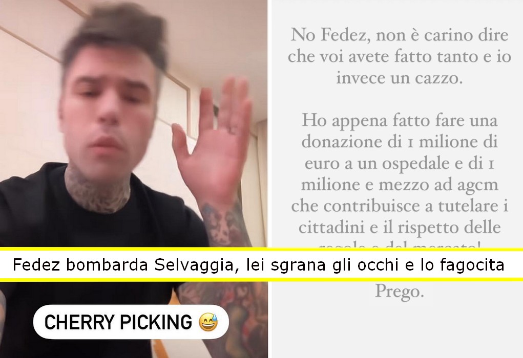 Fedez contro Selvaggia Lucarelli (beneficenza)