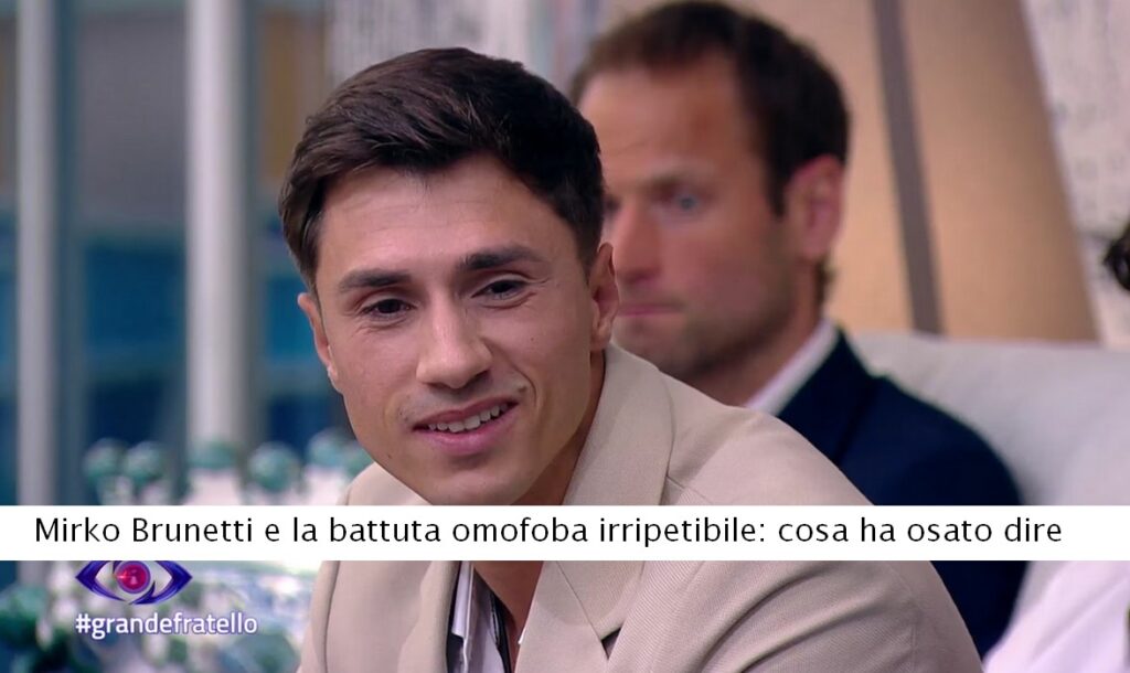 Grande Fratello Mirko e la battuta omofoba irripetibile