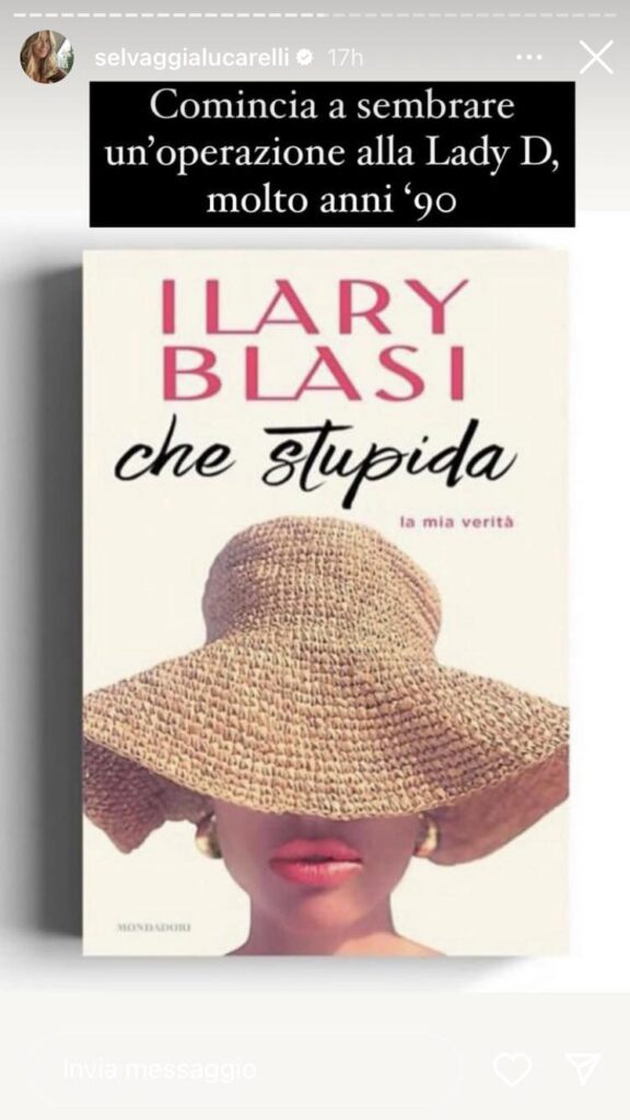 Gossip  Ilary Blasi, il nuovo libro suscita la causticità di Selvaggia:  paragoni e sfottò