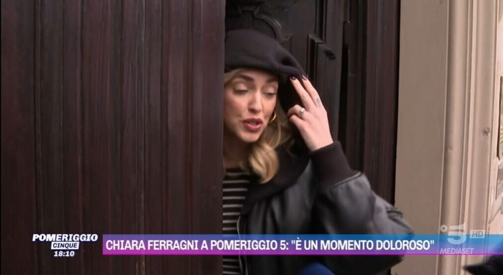 Chiara Ferragni a Pomeriggio Cinque