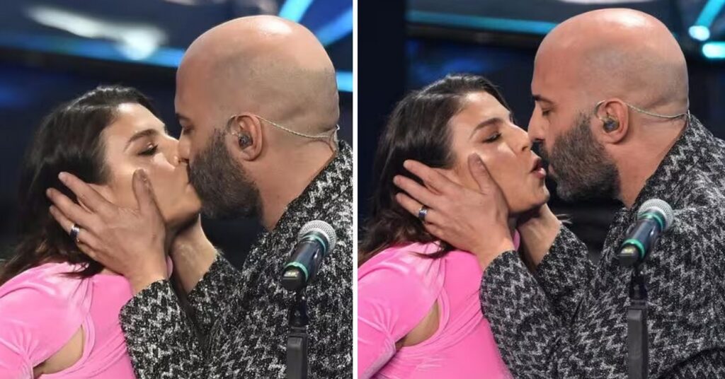 Sanremo 2024, bacio a fior di labbra tra Emma Marrone e Giuliano Sangiorgi